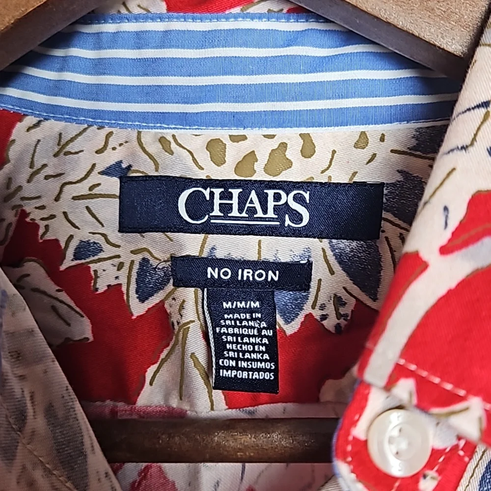 Chaps no iron button down Medium Floral - Picture 2 of 9